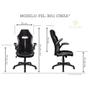 Cadeira Gamer Pelegrin PEL-3011 Preta e Cinza Imagem de Cadeira Gamer Pelegrin PEL-3011 Preta e Cinza