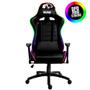 Imagem de Cadeira Gamer Preta Coral Snake Gaming RGB Led Reclinável - 580