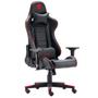 Imagem de Cadeira Gamer  Prime-X V2 Dazz Preto e Vermelho Com Apoio