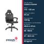 Cadeira Gamer Prizi Runner - Preta Imagem de Cadeira Gamer Prizi Runner - Preta