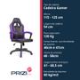 Cadeira Gamer Prizi Runner - Roxa Imagem de Cadeira Gamer Prizi Runner - Roxa