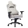 Imagem de Cadeira Gamer Resistente de Alto Conforto em Tecido com Base de Metal e Acento Largo - Suporta até 180kg