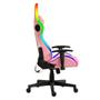 Imagem de Cadeira gamer rgb com alto falante fox racer - rosa