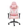 Imagem de Cadeira gamer rosa e branco cl-cm081 - clanm