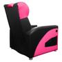 Imagem de Cadeira Gamer Sparta com Encosto Reclinável e Carregador USB material sintético Preto/Rosa SOFA STORE