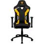 Imagem de Cadeira Gamer ThunderX3 Bumblebee Para Escritório Suporta Até 120Kg Com Encosto Ergonômico e Apoio Para Lombar e Pescoço Alto Conforto Cor Preta e Amarela Base de Metal