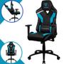 Imagem de Cadeira Gamer ThunderX3 TC3 Azure Cor Preta e Azul Com Almofada Ergonômica Para Lombar e Apoio de Pescoço e Braço Bidirecional Suporta Até 120Kg