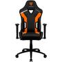 Imagem de Cadeira Gamer ThunderX3 TC3 Tiger Cor Preta e Laranja Com Almofada Ergonômica Para Lombar e Apoio de Pescoço e Braço Bidirecional Suporta Até 120Kg