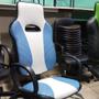 Imagem de Cadeira Gamer Word Premium Azul e Branco C/ Descanso