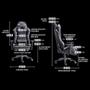 Imagem de Cadeira Gamer XT Racer Platinum W Series, Até 120kg, Com Almofadas, Reclinável, Descanso de Braço 3D, Preto - XTR-010