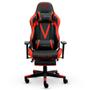 Imagem de Cadeira Gamer XT Racer Viking Series, Até 120kg, Com Almofadas e Apoio de Pés, Reclinável, Descanso de Braço 3D, Preto e Vermelho - XTR-026