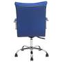 Imagem de Cadeira giratória escritório material sintético desenho italiano Show de Cadeira azul escuro
