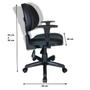Imagem de Cadeira Giratória Executiva Ergonômica Com Braço com Regulagem de Altura e Encosto