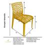 Imagem de Cadeira Gruvyer Amarela - kit com 6