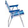 Imagem de Cadeira Infantil Alta Alumínio Azul