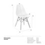 Imagem de Cadeira infantil Eames Eiffel Junior cadeirinha kids