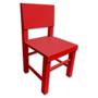 Imagem de Cadeira Infantil Em Madeira Brinquedo 45Cm Vermelho