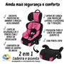 Imagem de Cadeira Infantil Para Carro Cadeirinha Bebê 5 Pontos - Tutti Baby Rosa