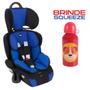 Imagem de Cadeira Infantil para Carro Versati Azul + Garrafinha Infantil Inox 400 ml