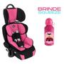 Imagem de Cadeira Infantil para Carro Versati Rosa + Garrafinha Infantil Inox 400 ml