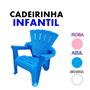 Imagem de Cadeira Infantil Plástico Reforçado Azul,Rosa e Branca