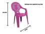 Imagem de Cadeira Infantil Poltrona Decorada Plástico Kit 12 Cadeiras (6 azuis e 6 rosas)