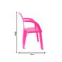 Imagem de Cadeira infantil usual rosa para crianças suporta ate 25kg