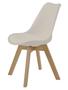 Imagem de Cadeira Leda Eames Polipropileno Nude Base Madeira - 47290