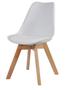 Imagem de Cadeira Leda Eames PP Base Madeira Cor Branca - 26355