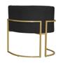 Imagem de Cadeira Luna para Penteadeira Base de Metal Dourada Suede Escolha sua cor - WeD Decor