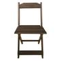 Imagem de Cadeira madeira maciça dobrável Imbuia kit 4 unidades