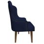 Imagem de Cadeira Maju Suede Azul Marinho com Tacha - Dominic Decor