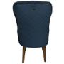 Imagem de Cadeira Maju Suede Azul Royal com Tacha - Dominic Decor