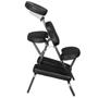 Imagem de Cadeira Massagem Portatil Com Bolsa Shiatsu Quick Massage Cor Preto