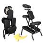 Imagem de Cadeira Massagem Portatil Com Bolsa Shiatsu Quick Massage Cor Preto