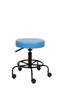 Imagem de Cadeira Mocho Azul Celeste Semi Sentado Tatuador Sem Encosto 62cm
