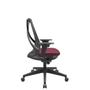 Imagem de Cadeira Office Bix Tela Preta Assento Poliéster Vinho Autocompensador Base Piramidal 95cm - 64020