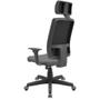 Imagem de Cadeira Office Brizza Soft Poliester Cinza RelaxPlax Com Encosto Cabeça Base Standard 126cm - 63498