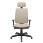 Imagem de Cadeira Office Brizza Soft Poliester Fendi Autocompensador Com Encosto Cabeça Base Standard 126cm - 63456