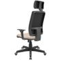 Imagem de Cadeira Office Brizza Soft Poliester Fendi RelaxPlax Com Encosto Cabeça Base Standard 126cm - 63497