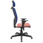 Imagem de Cadeira Office Brizza Tela Azul Com Encosto Assento Concept Rose RelaxPlax Base Standard 126cm - 63650