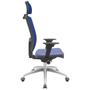 Imagem de Cadeira Office Brizza Tela Azul Com Encosto Assento Facto Dunas Azul Autocompensador 126cm - 63139