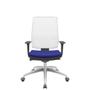 Imagem de Cadeira Office Brizza Tela Branca Assento Aero Azul Autocompensador Base Aluminio 120cm - 63789