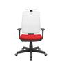 Imagem de Cadeira Office Brizza Tela Branca Com Encosto Assento Aero Vermelho RelaxPlax Base Standard 126cm - 63679