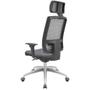 Imagem de Cadeira Office Brizza Tela Cinza Com Encosto Assento Concept Granito Autocompensador 126cm - 63200