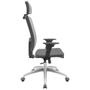 Imagem de Cadeira Office Brizza Tela Cinza Com Encosto Assento Poliester Cinza RelaxPlax Base Aluminio 126cm - 63594