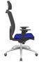 Imagem de Cadeira Office Brizza Tela Preta Com Encosto Assento Aero Azul Autocompensador 126cm  - 62988