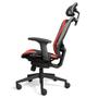 Imagem de Cadeira Office DT3 Sports Spider, Preto e Vermelho, Reclinável com Sistema Frog  e Apoio Para Cabeça - 12057-5