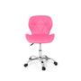 Imagem de Cadeira Office Eiffel Slim Base Giratória - Rosa