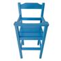 Imagem de Cadeira Papinha para Bebê com Trava Fixa em Madeira Maciça - Azul